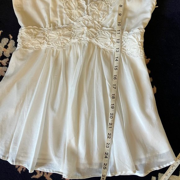 MM Couture by Miss Me White Top, Size M - Picture 4 of 11